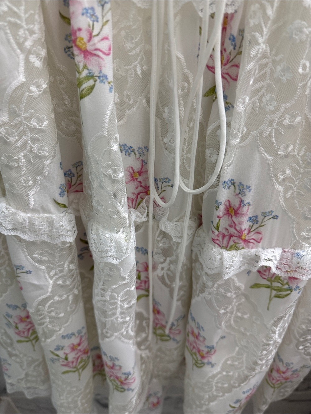 For Love & Lemons White Floral Mini Dress - Picture 5 of 8